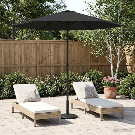 vidaXL Puutarhavarjo 230 x 230 cm Polyesteri Suorakaide Antrasiitti