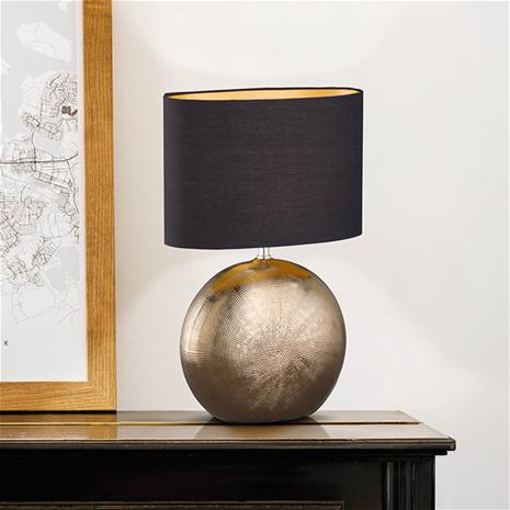 Pöytävalaisin Foro pronssi/musta, korkeus 53 cm
