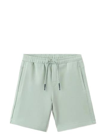 Mango Cotton Shorts With Drawstring - Green - 9-10