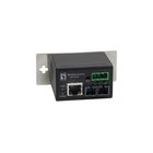 LevelOne RJ45 to ST Fast Ethernet Industrial Media Converter, Multi-Mode Fiber, 2km, -40°C to 75°C