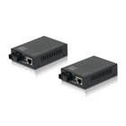 LevelOne RJ45 to SC BIDI Fast Ethernet Media Converter Set, Single-Mode Fiber, 20km