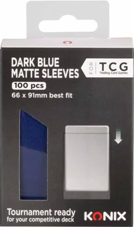 Konix Dark Blue Matte Sleeve 100 pieces