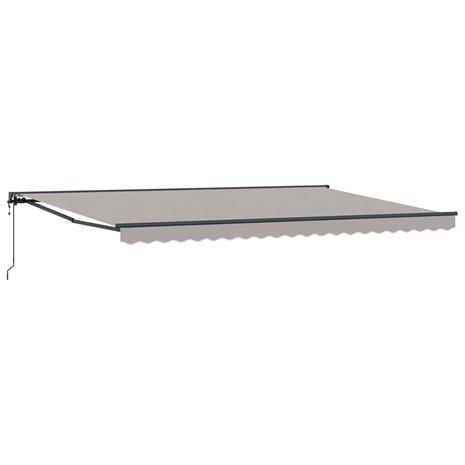 vidaXL Aurinkovarjon runko Vaaleanharmaa 500 × 300 cm