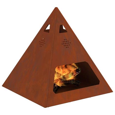 vidaXL Tulipesä Pyramid 50x50x51 cm Säänkestävä Teräs