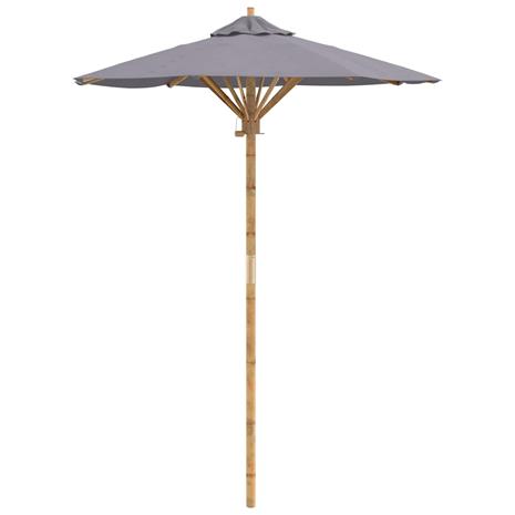 vidaXL Puutarhavarjo Tumma harmaa Ø 150 x 210 cm Bambu