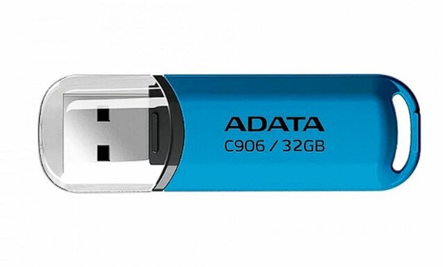 ADATA AC906-32G-RWB USB flash drive 32 GB USB Type-A 2.0 Blue, Transparent