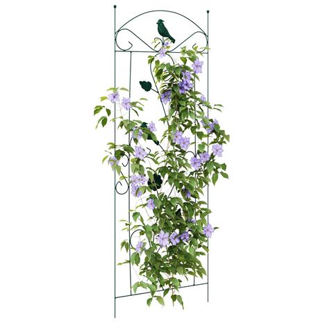 vidaXL Puutarha-aita 3 pcs Vihreä 110 x 40 cm Teräs