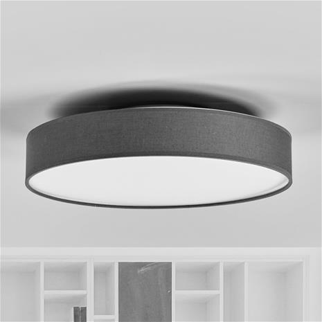 LED-kangaskattolamppu Saira, 40 cm, harmaa