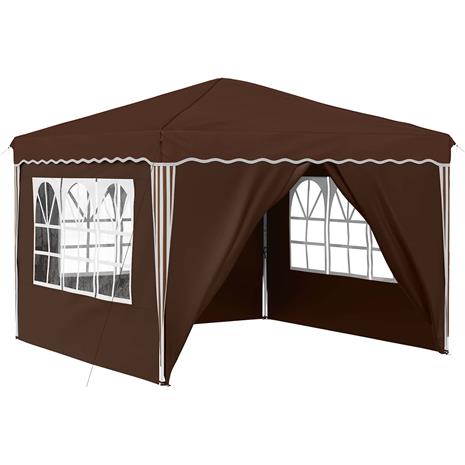 vidaXL Pop-up Juhlateltta Ruskea 288 x 288 x 245 cm Oxford-kangas
