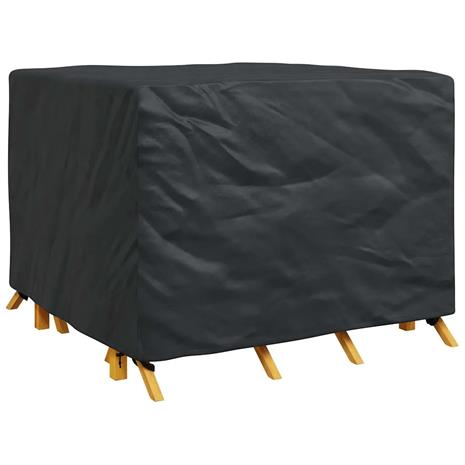 vidaXL Huonekalusuojus Musta 125 x 125 x 74 cm 210D Oxford-kangas