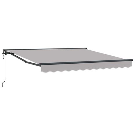 vidaXL Aurinkovarjon runko Vaaleanharmaa 300 x 250 cm