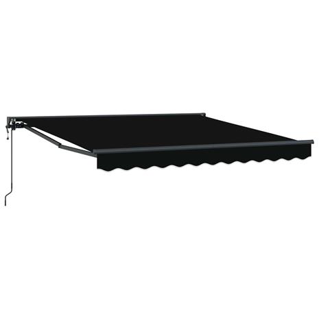 vidaXL Aurinkovarjon runko Musta 300 x 250 cm