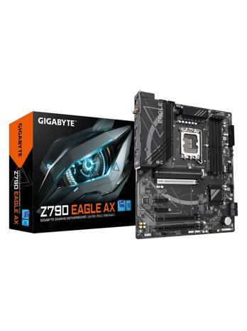 GIGABYTE Z790 EAGLE AX Motherboard - Supports Intel Core 14th Gen CPUs, 12+1+1Phases Digital VRM, up to 7600MHz DDR5 (OC), 3xPCIe 4.0 M.2, Wi-Fi 6E, 2.5GbE LAN, USB 3.2 Gen 2