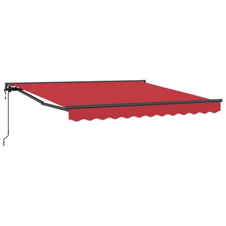 vidaXL Aurinkovarjon runko Punainen 300 x 250 cm
