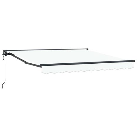vidaXL Aurinkovarjon runko Valkoinen 350 x 250 cm