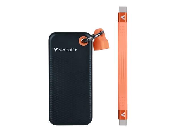 Verbatim Pocket SSD USB 3.2 Gen 2 1TB Black/Orange