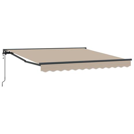 vidaXL Aurinkovarjon runko Beige 350 x 250 cm