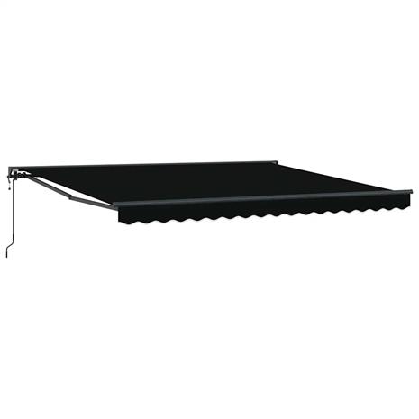 vidaXL Aurinkovarjon runko Musta 400 × 300 cm