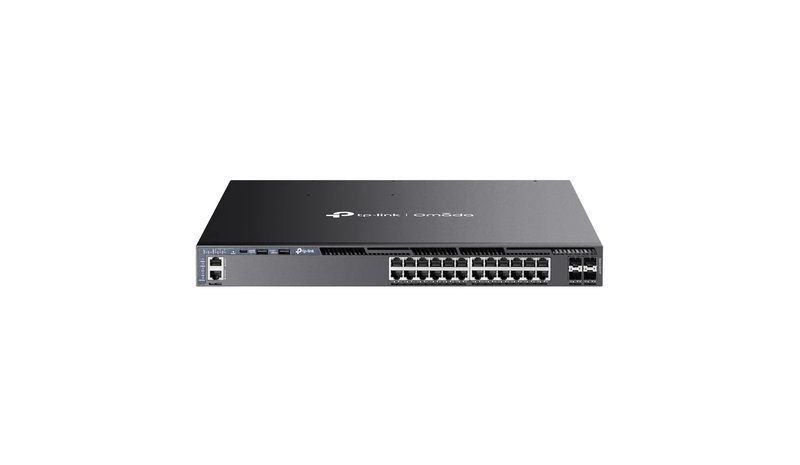 TP-Link Omada 24-Port Gigabit Stackable L3 Managed PoE+ Switch with 4 10G Slots