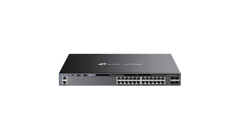 TP-Link Omada 24-Port Gigabit Stackable L3 Managed PoE+ Switch with 4 10G Slots