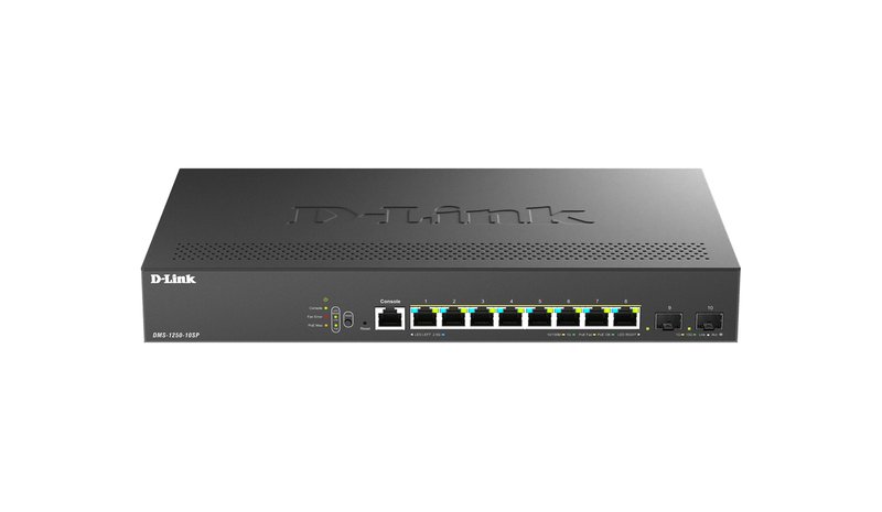 D-Link DMS-1250-10SP/E network switch Managed 2.5G Ethernet (100/1000/2500) Power over Ethernet (PoE) Black