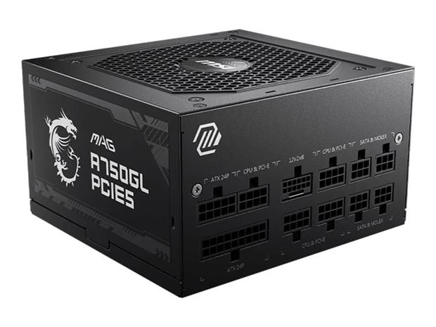 MSI MAG A750GL 750W -virtalähde, 80 Plus Gold