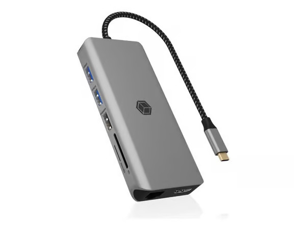 ICY BOX IB-DK4061-CPD Wired USB 3.2 Gen 1 (3.1 Gen 1) Type-C Grey