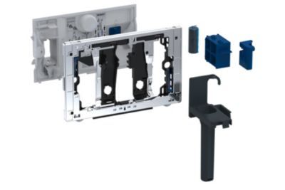 Geberit insert blue tabs chrome