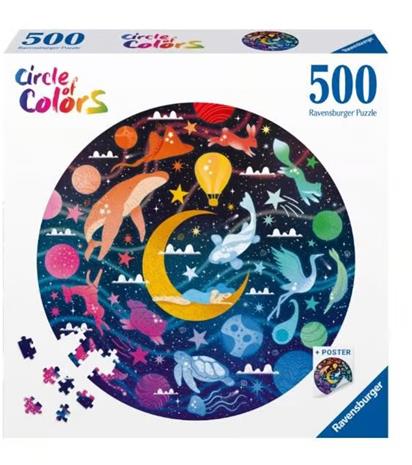2D-palapeli 500 värin paletti. Unet