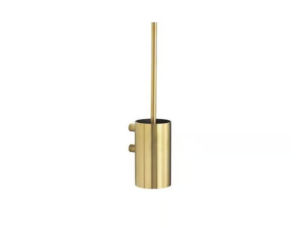 Pressalit Toilet brush til wall brushed brass