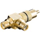 Pro Audio adapter RCA T-plug - Musta