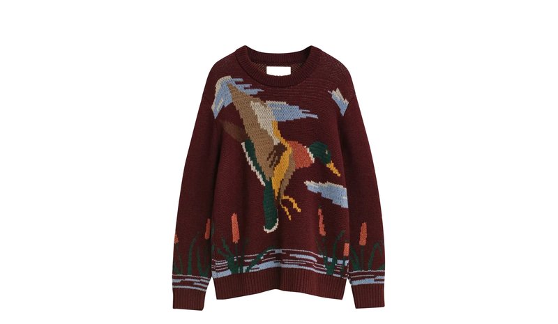 GANT Bird Graphic C-Neck - Multi/patterned - L