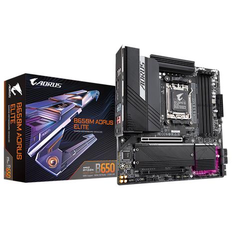 GIGABYTE AORUS B650M ELITE Emolevy - AMD B650 - AMD AM5 socket - DDR5 RAM - Micro-ATX