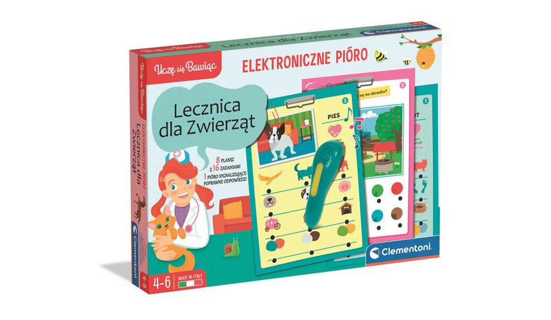 Kalbantis kynä eläimet puolaksi Clementoni 50389