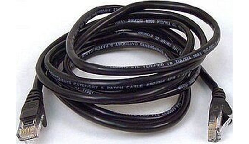 Verkkokaapeli Lan Patchcord Cat 6 U/utp litteä 7m musta
