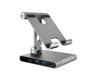 j5create JTS224 Multi-Angle Stand with Docking Station for iPad Pro®