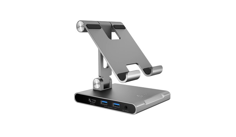 j5create JTS224 Multi-Angle Stand with Docking Station for iPad Pro®