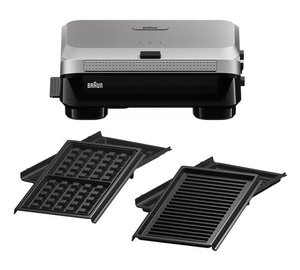 Braun SM5006 sandwich maker 800 W Black, Silver