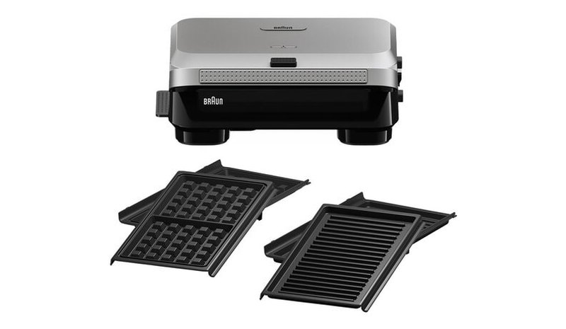 Braun SM5006 sandwich maker 800 W Black, Silver