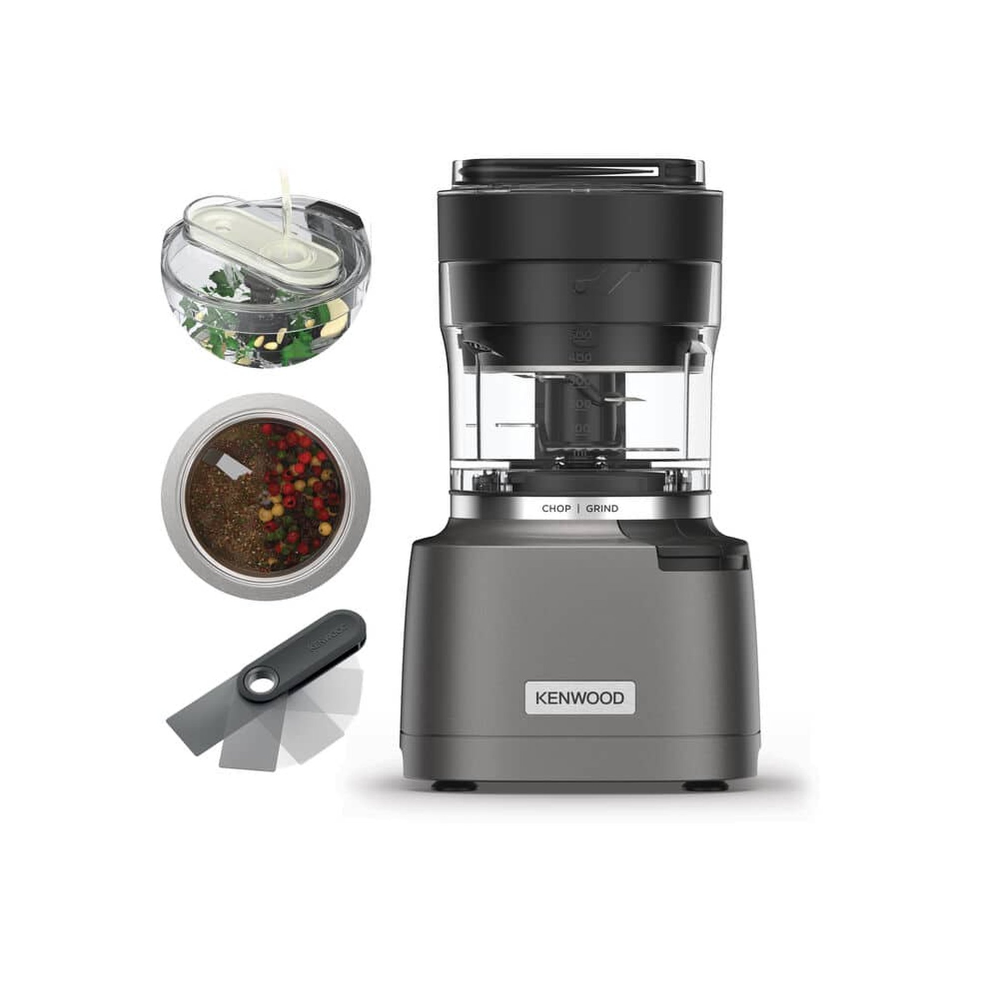 Kenwood CHP80.000SI Duo Prep - Hakkuri/mylly - 800 W - hopea