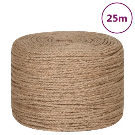 vidaXL Juuttiköysi 25 m pitkä 6 mm paksu