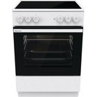 Hisense The HCC8613WG ceramic cooker is designed for smaller kitchens with its 50 cm width. It offers a spacious 70 l oven, fast heating glass hob, and an easy to clean design. Enjoy healthier meals, faster cooking, and hassle free cleaning.