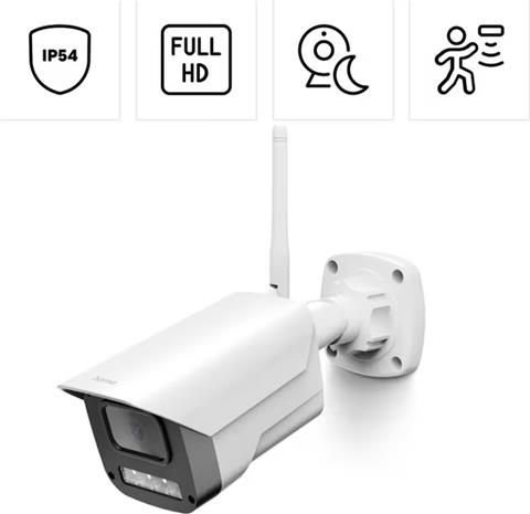 Hama 00176653 security camera Bullet IP security camera Outdoor 1920 x 1080 pixels Wall