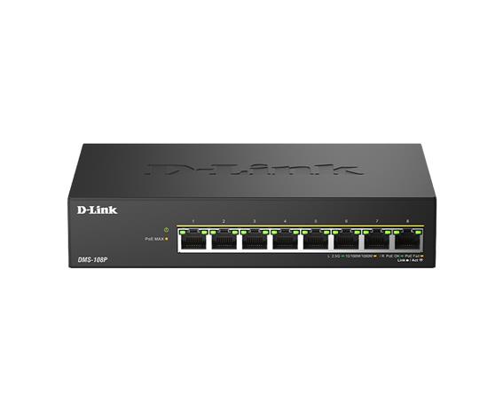 D-Link DMS-108P/E, kytkin