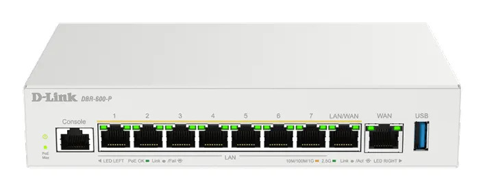 D-Link DBR-600-P/E, kytkin