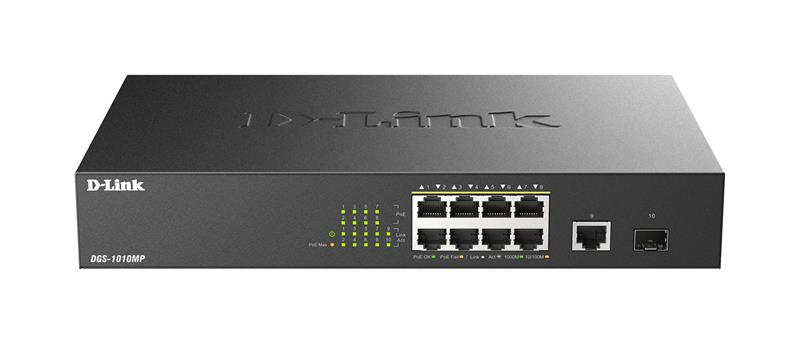 D-Link DGS-1010MP/E, kytkin