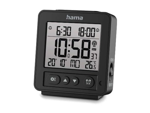 Hama Rhodos Digital alarm clock Black – kuva 2/4