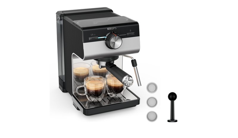 Krups Authentic+ XP384E10 coffee maker Semi-auto Espresso machine 2 L