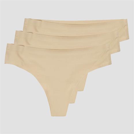 Invisible Alushousut 3-pack Beige