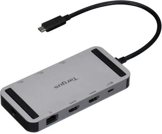 Targus DOCK429GL laptop dock/port replicator Wired USB4 Silver